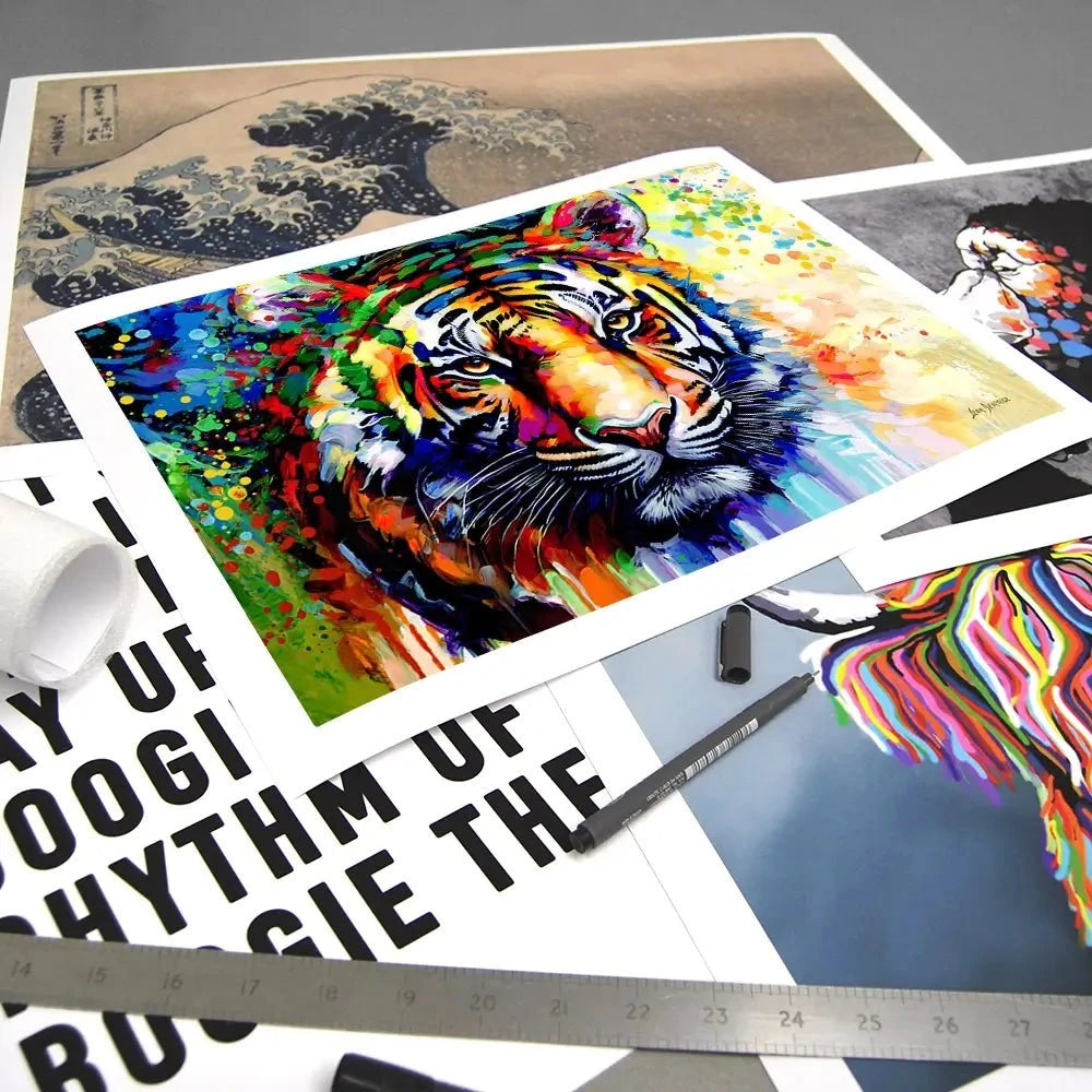 Tiger's Gaze Art Print Tiger's Gaze Art Print wall art product Leon Devenice