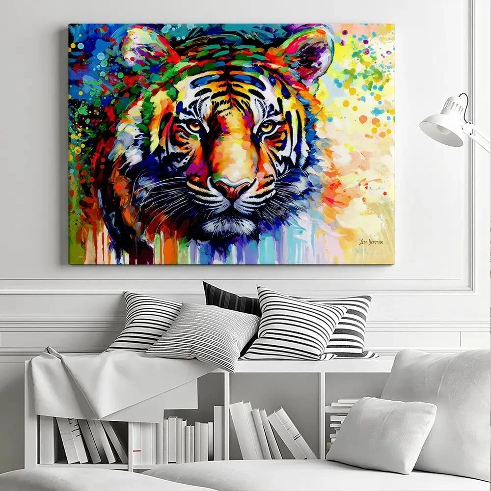 Tiger's Gaze Canvas Print Tiger's Gaze Canvas Print wall art product Leon Devenice