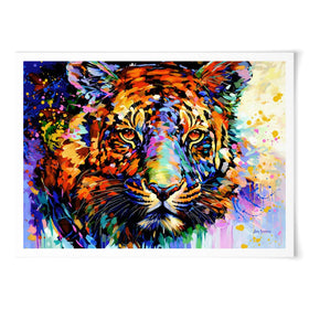 Tiger's Wild Wonder Art Print wall art product Leon Devenice
