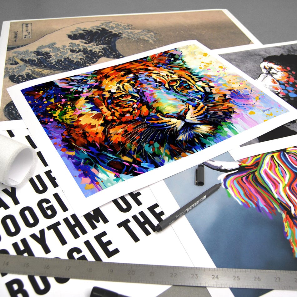 Tiger's Wild Wonder Art Print wall art product Leon Devenice