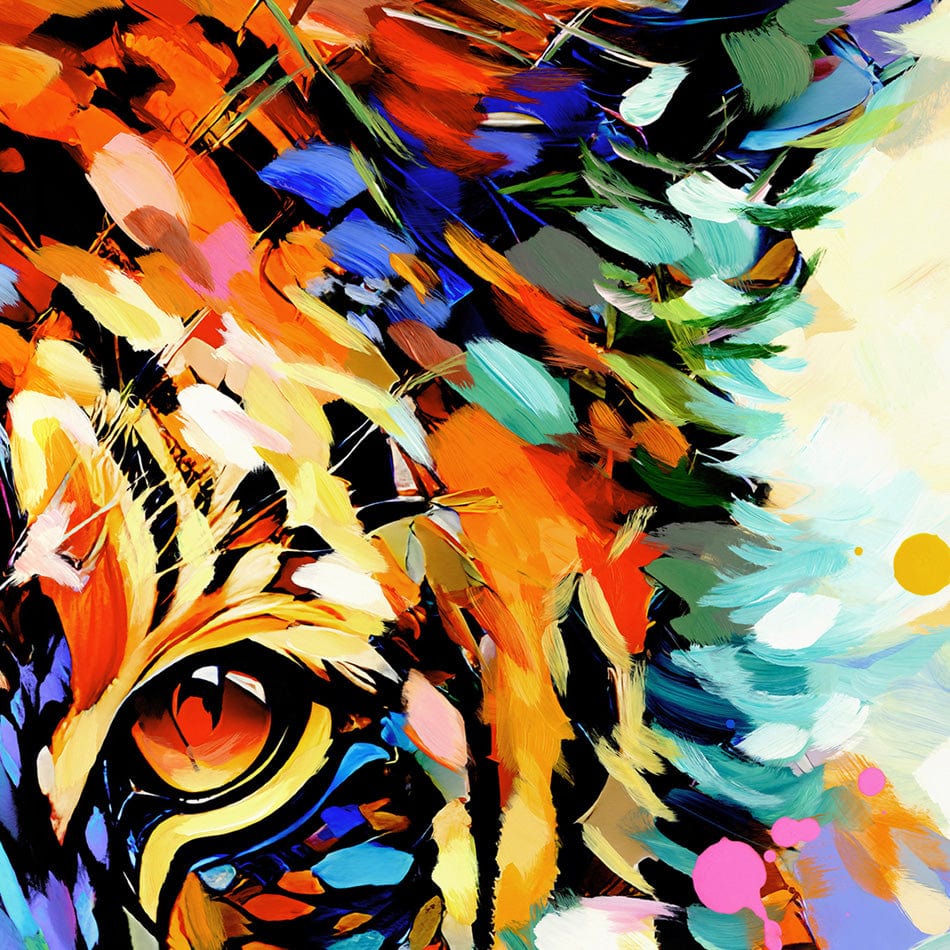 Tiger's Wild Wonder Art Print wall art product Leon Devenice