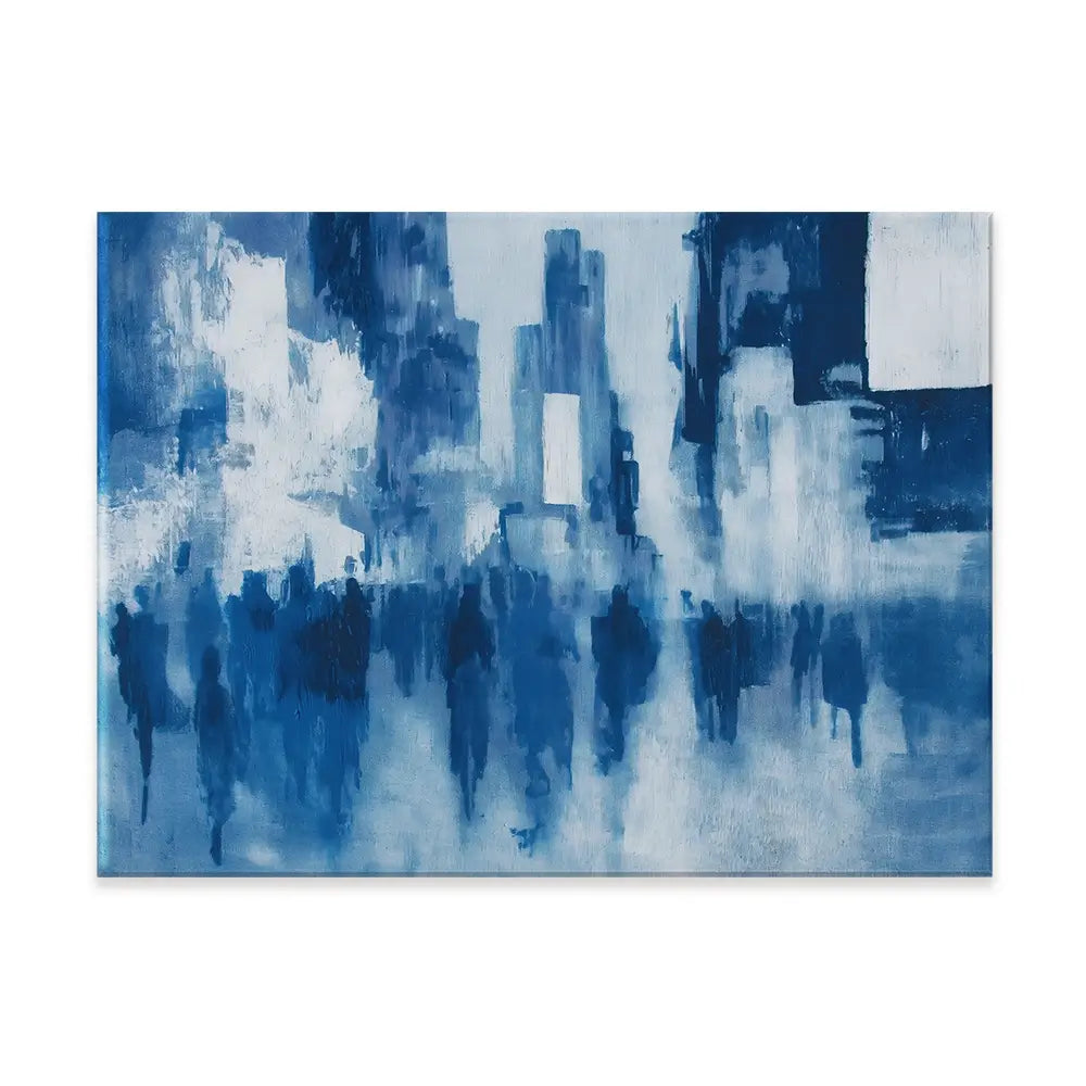 Times Square Crowd Blur Canvas Print Times Square Crowd Blur Canvas Print wall art product Chromatic Storm Studio