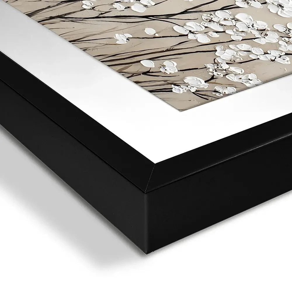 Tiny Ivory Flowers Framed Art Print Tiny Ivory Flowers Framed Art Print wall art product Franklyn Gregory - Independent