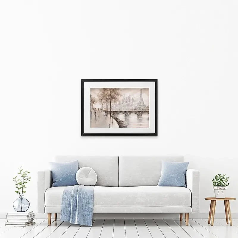 Together In Paris Framed Art Print Together In Paris Framed Art Print wall art product Isabella Karolewicz