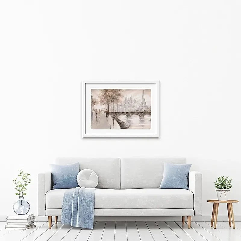 Together In Paris Framed Art Print Together In Paris Framed Art Print wall art product Isabella Karolewicz