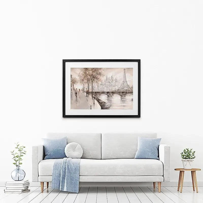 Together In Paris Framed Art Print Together In Paris Framed Art Print wall art product Isabella Karolewicz