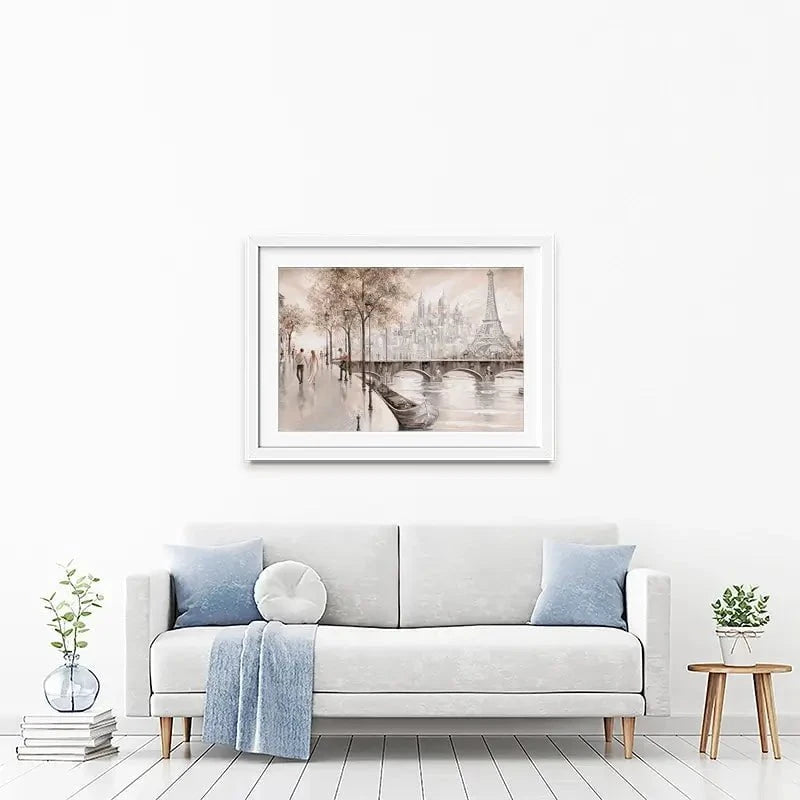 Together In Paris Framed Art Print Together In Paris Framed Art Print wall art product Isabella Karolewicz