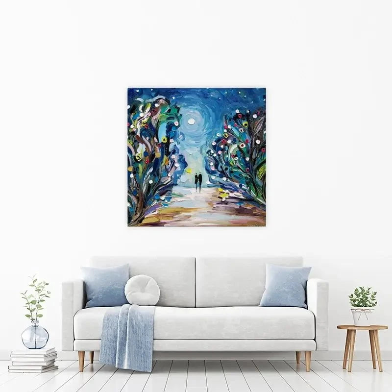 Together Under The Stars Canvas Print Together Under The Stars Canvas Print wall art product Ekaterina Ermilkina