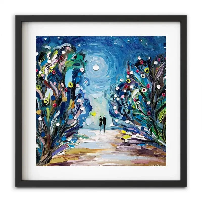Together Under The Stars Framed Art Print Together Under The Stars Framed Art Print wall art product Ekaterina Ermilkina