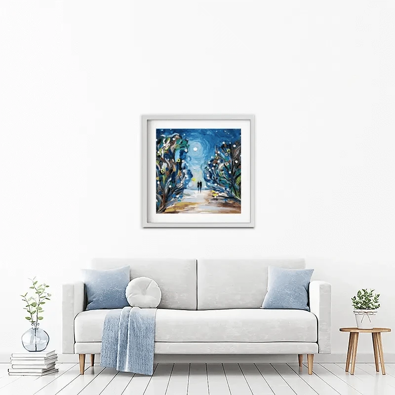 Together Under The Stars Framed Art Print Together Under The Stars Framed Art Print wall art product Ekaterina Ermilkina