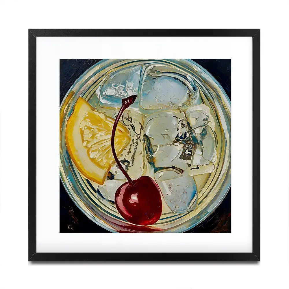 Tom Collins Cocktail Square Framed Art Print Tom Collins Cocktail Square Framed Art Print wall art product David Alexander Elder