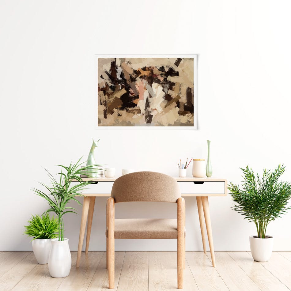 Tones Of Brown Art Print wall art product / Shutterstock