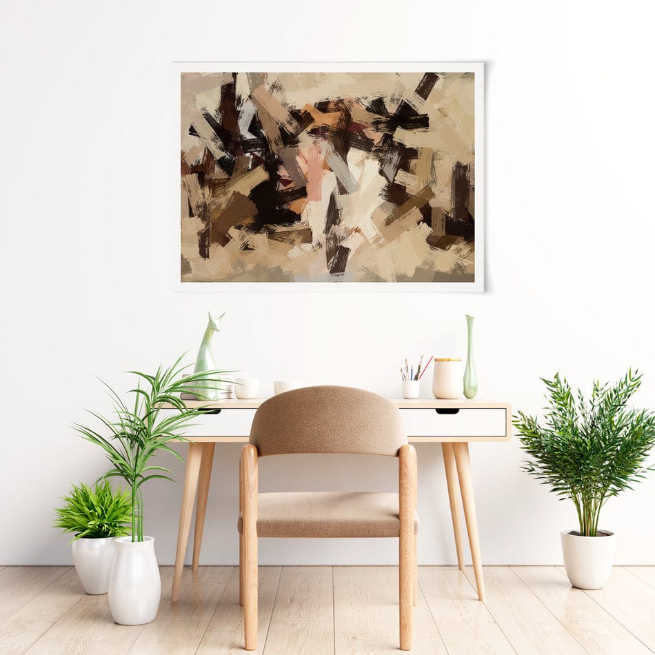 Tones Of Brown Art Print wall art product / Shutterstock
