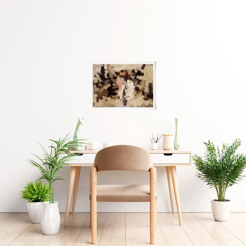 Tones Of Brown Art Print wall art product / Shutterstock