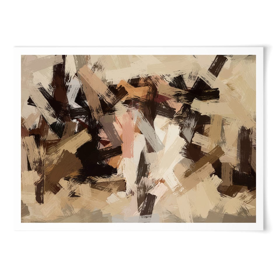 Tones Of Brown Art Print wall art product / Shutterstock