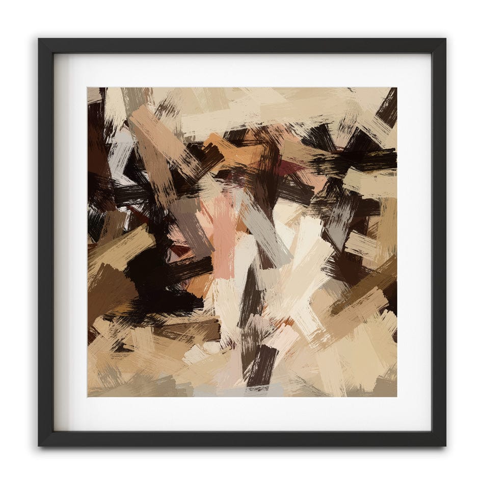 Tones Of Brown Square Framed Art Print wall art product DigitalArtD / Shutterstock