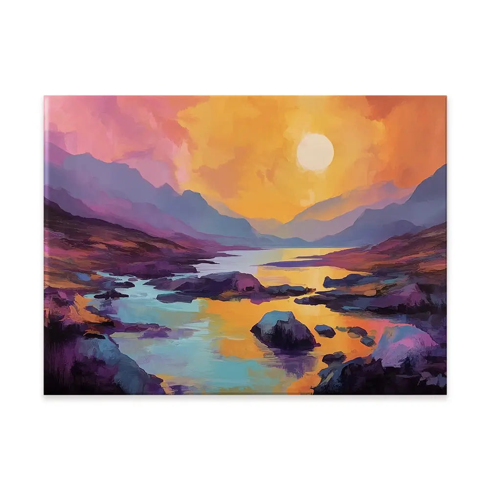 Torridon Dusk Canvas Print Torridon Dusk Canvas Print wall art product David Alexander Elder