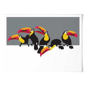 Toucan Party Art Print wall art product / Shutterstock