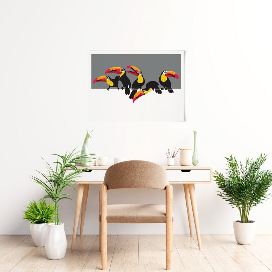 Toucan Party Art Print wall art product / Shutterstock