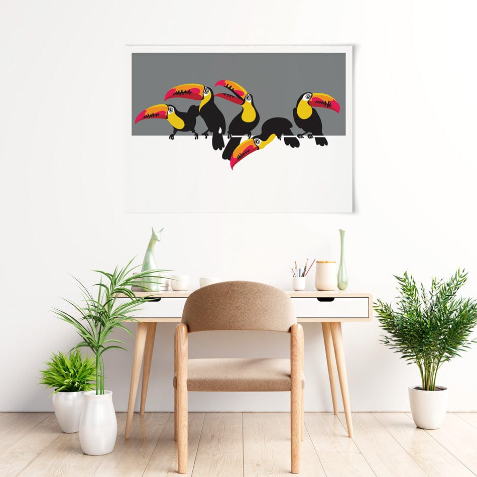 Toucan Party Art Print wall art product / Shutterstock