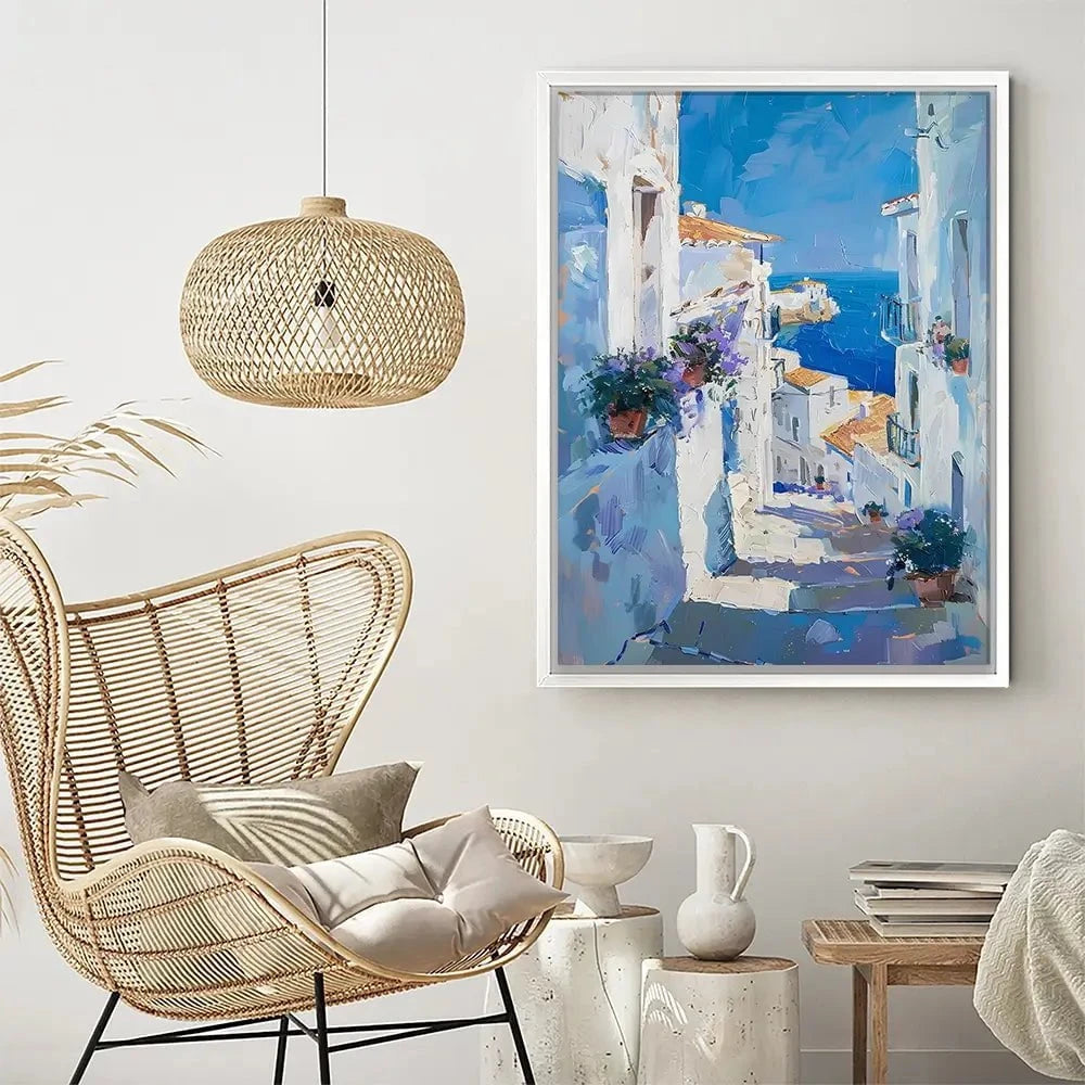 Town On The Coast Canvas Print Town On The Coast Canvas Print wall art product Elena Avanesova