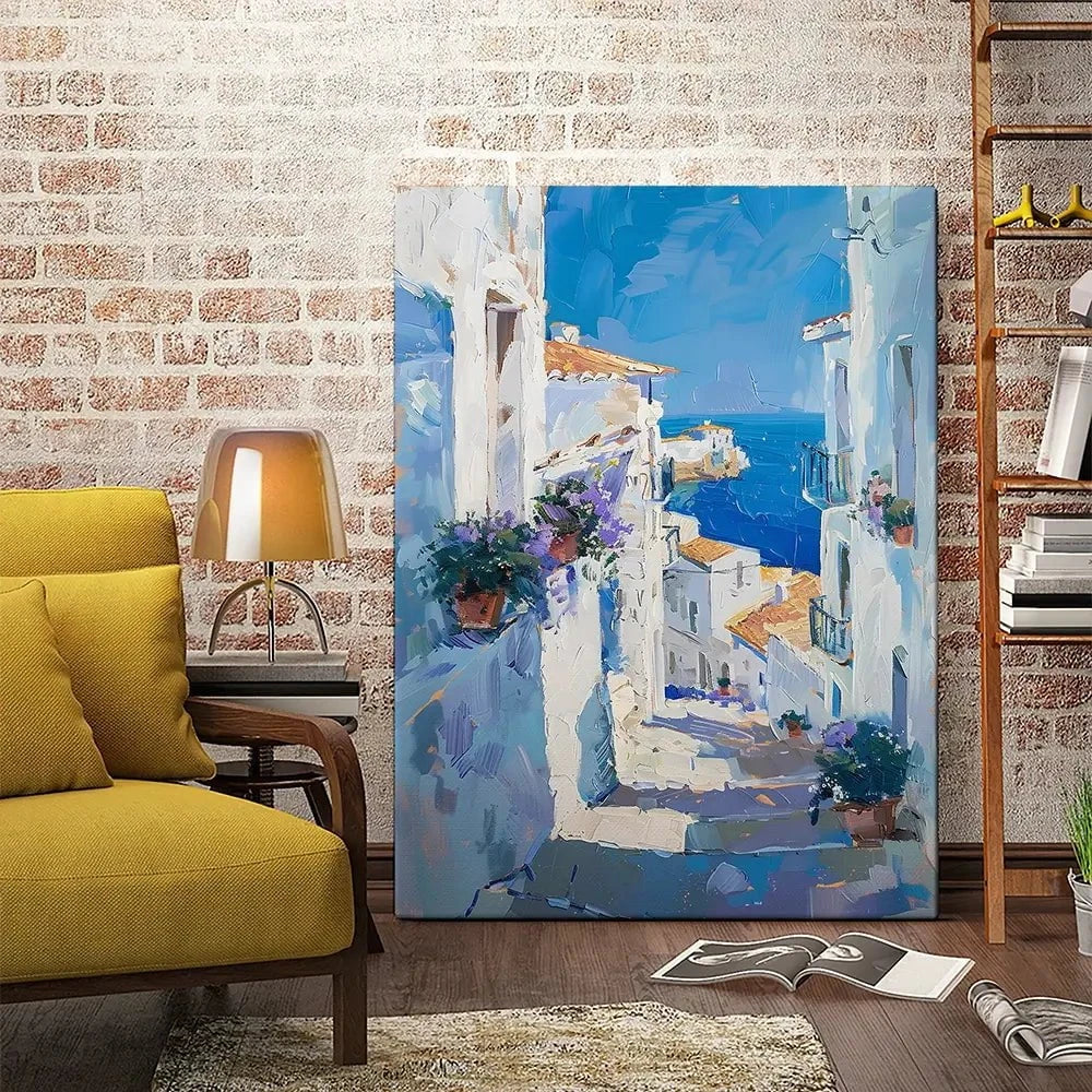 Town On The Coast Canvas Print Town On The Coast Canvas Print wall art product Elena Avanesova