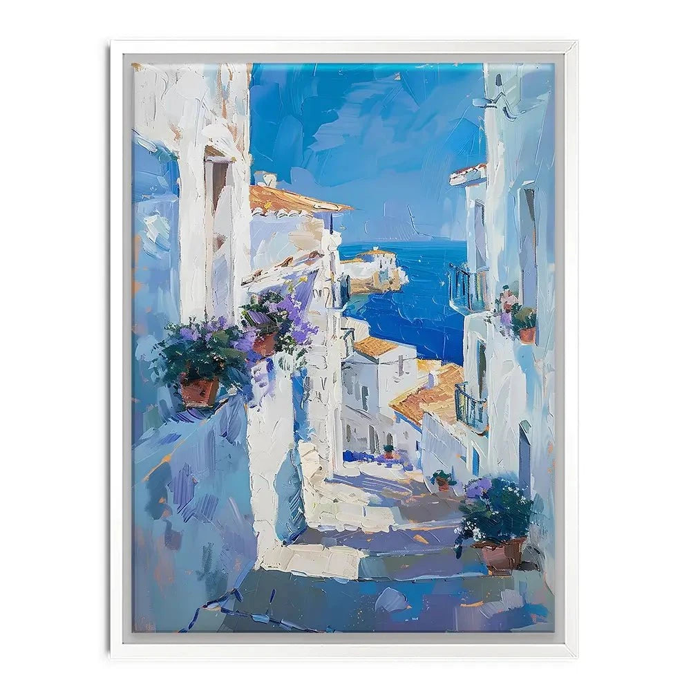 Town On The Coast Canvas Print Town On The Coast Canvas Print wall art product Elena Avanesova
