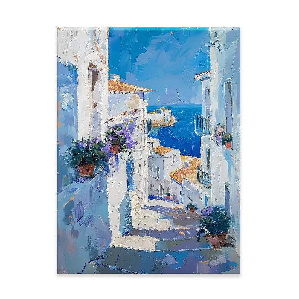 Town On The Coast Canvas Print Town On The Coast Canvas Print wall art product Elena Avanesova