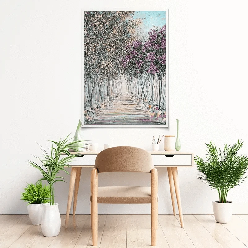 Tranquil Trail Art Print Tranquil Trail Art Print wall art product Nada Khatib