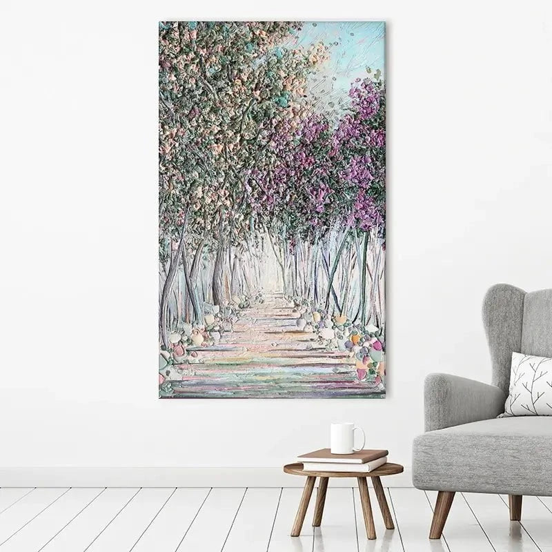 Tranquil Trail Canvas Print Tranquil Trail Canvas Print wall art product Nada Khatib