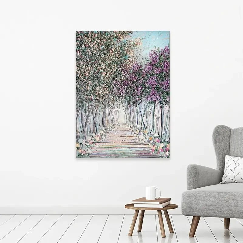 Tranquil Trail Canvas Print Tranquil Trail Canvas Print wall art product Nada Khatib