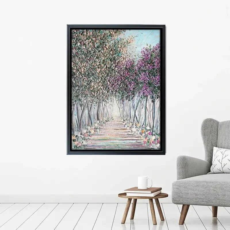 Tranquil Trail Canvas Print Tranquil Trail Canvas Print wall art product Nada Khatib