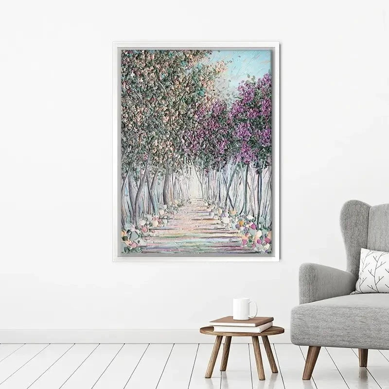 Tranquil Trail Canvas Print Tranquil Trail Canvas Print wall art product Nada Khatib