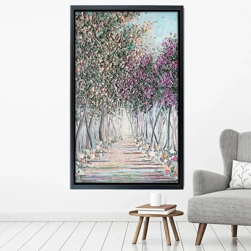 Tranquil Trail Canvas Print Tranquil Trail Canvas Print wall art product Nada Khatib