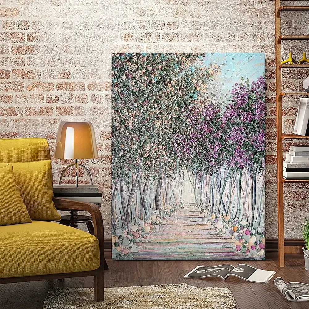Tranquil Trail Canvas Print Tranquil Trail Canvas Print wall art product Nada Khatib