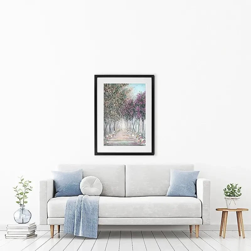 Tranquil Trail Framed Art Print Tranquil Trail Framed Art Print wall art product Nada Khatib