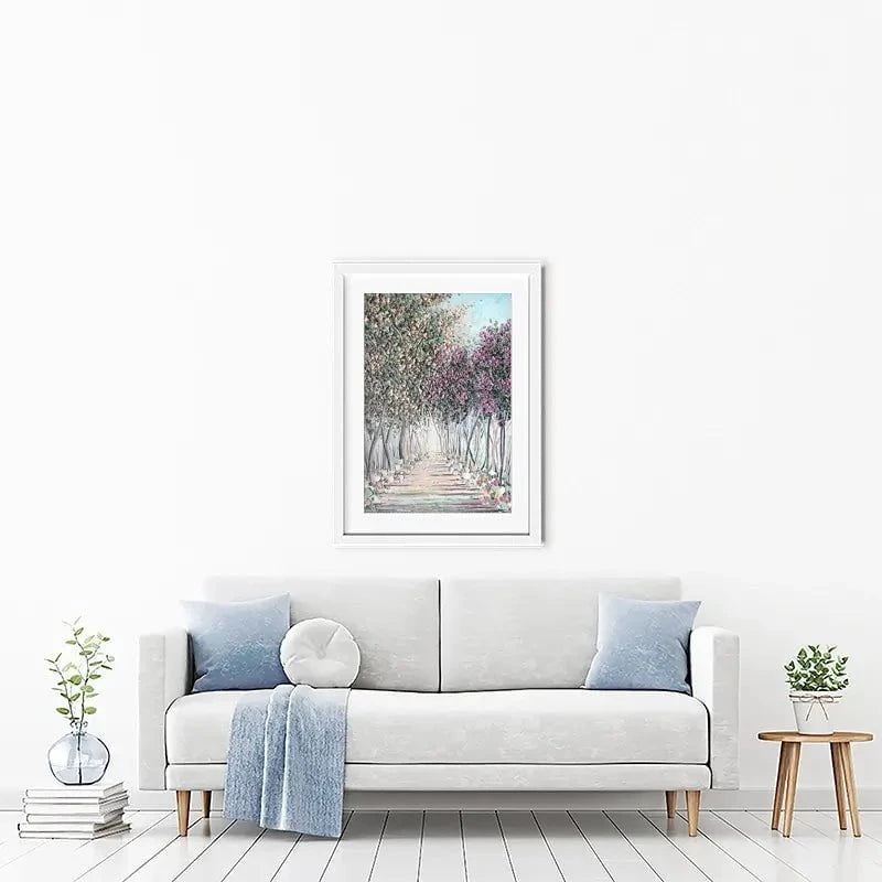 Tranquil Trail Framed Art Print Tranquil Trail Framed Art Print wall art product Nada Khatib