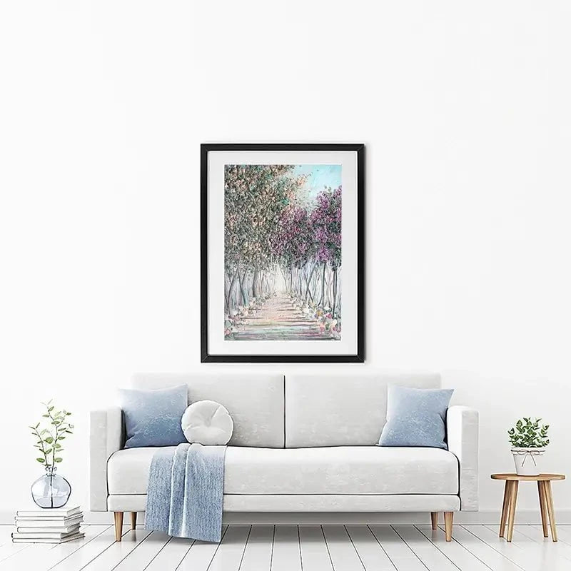 Tranquil Trail Framed Art Print Tranquil Trail Framed Art Print wall art product Nada Khatib