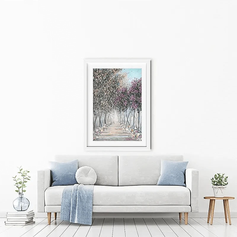 Tranquil Trail Framed Art Print Tranquil Trail Framed Art Print wall art product Nada Khatib