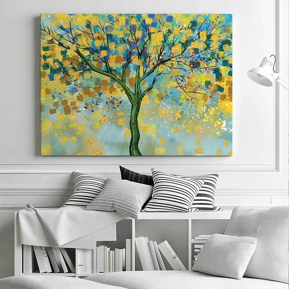 Tree In Colour Canvas Print Tree In Colour Canvas Print wall art product MA_3dwallpaper / Shutterstock