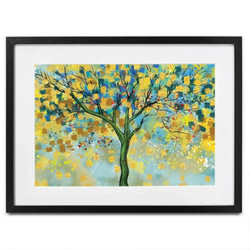 Tree In Colour Framed Art Print Tree In Colour Framed Art Print wall art product MA_3dwallpaper / Shutterstock