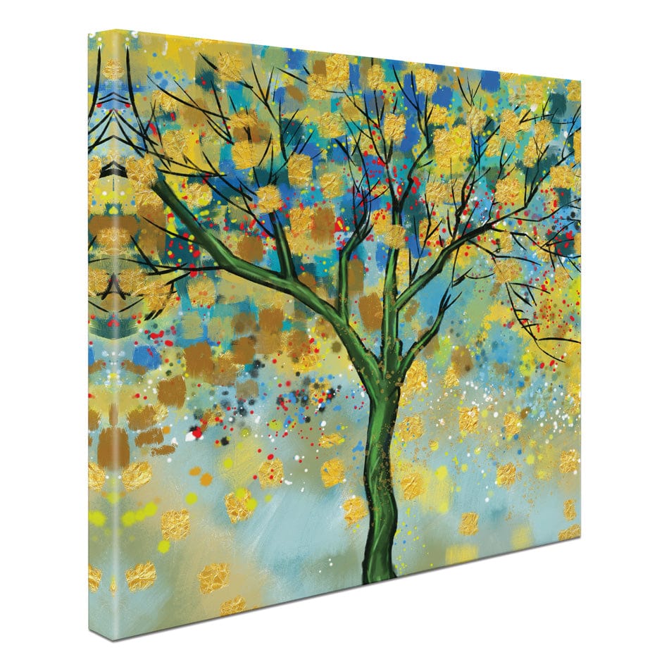 Tree In Colour Square Canvas Print wall art product MA_3dwallpaper / Shutterstock