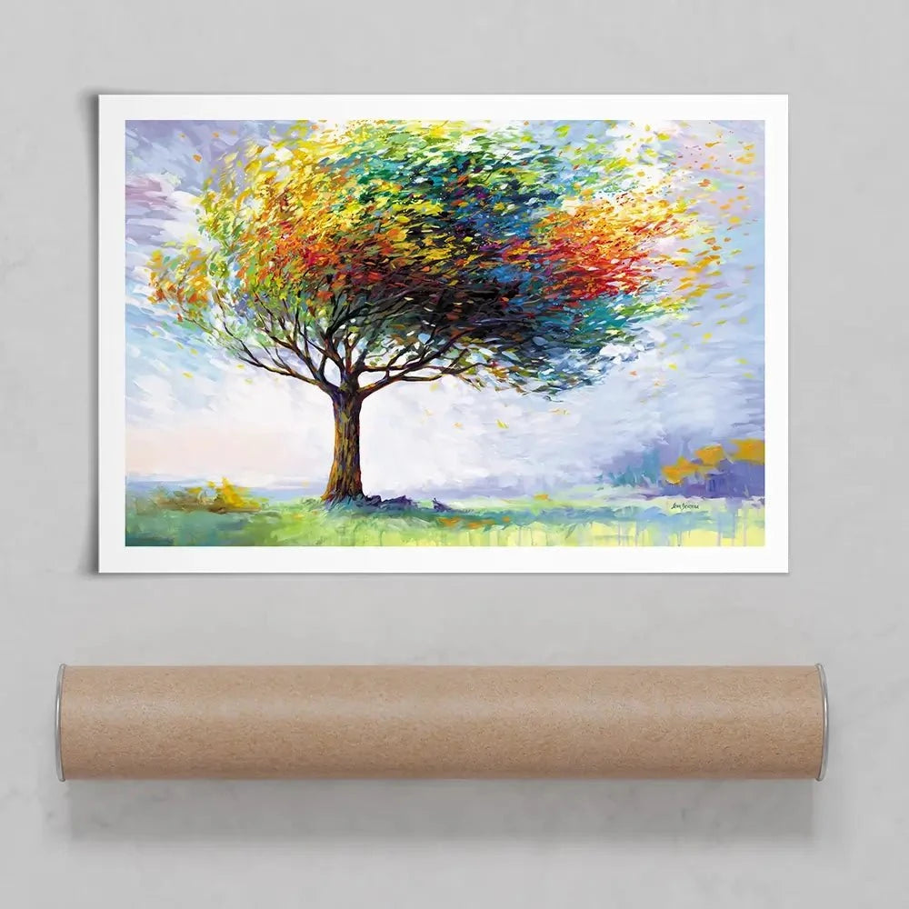 Tree In The Wind Art Print Tree In The Wind Art Print wall art product Leon Devenice