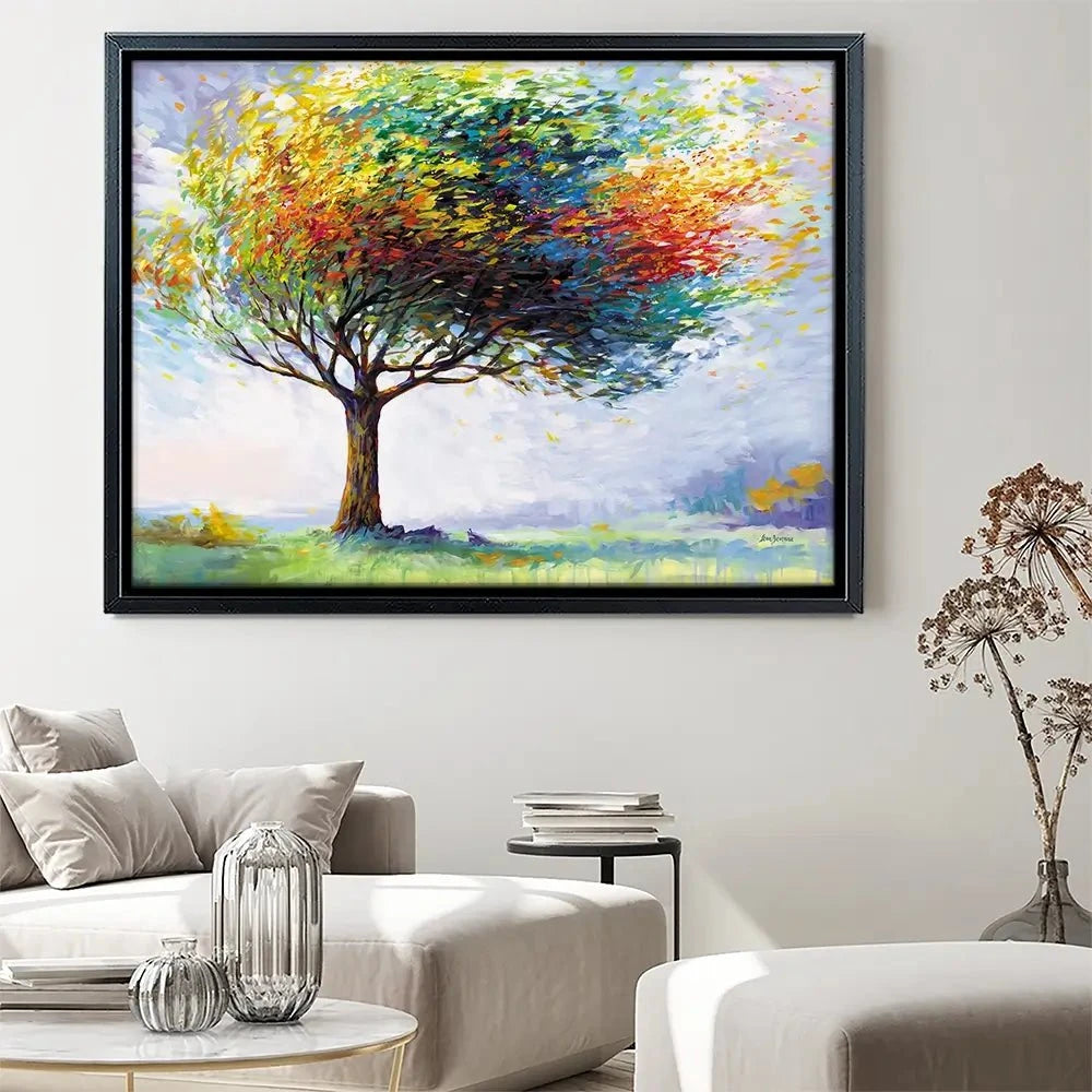 Tree In The Wind Canvas Print Tree In The Wind Canvas Print wall art product Leon Devenice