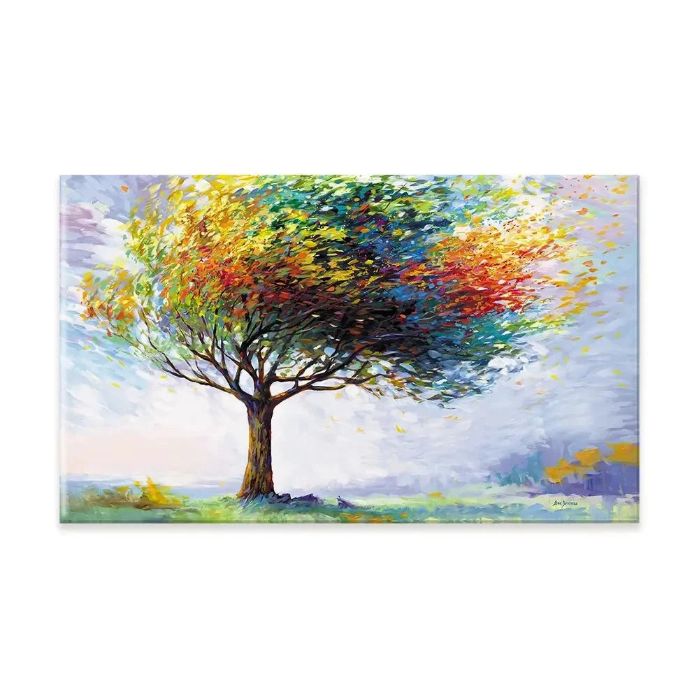 Tree In The Wind Canvas Print Tree In The Wind Canvas Print wall art product Leon Devenice