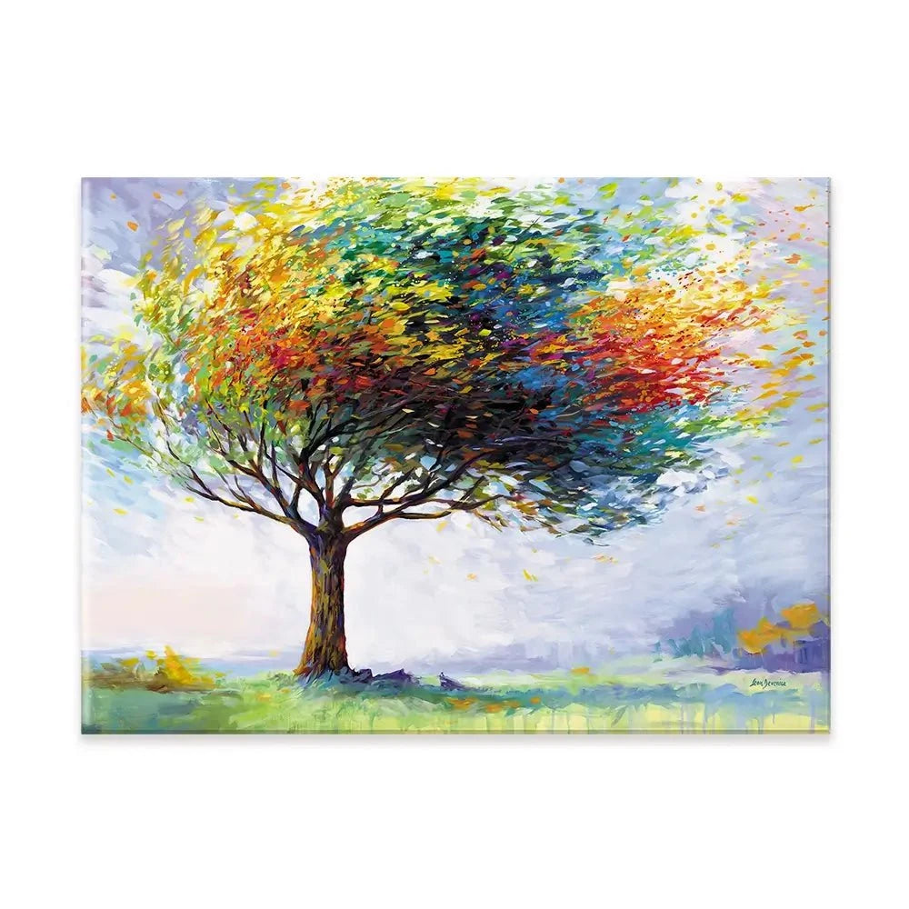 Tree In The Wind Canvas Print Tree In The Wind Canvas Print wall art product Leon Devenice
