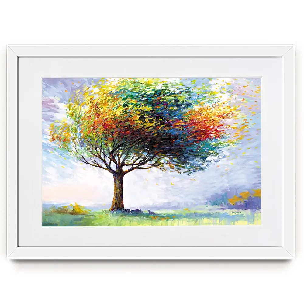 Tree In The Wind Framed Art Print Tree In The Wind Framed Art Print wall art product Leon Devenice