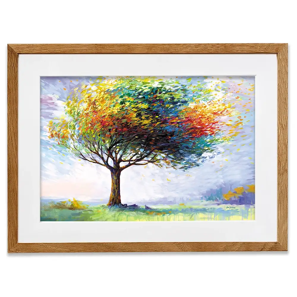 Tree In The Wind Framed Art Print Tree In The Wind Framed Art Print wall art product Leon Devenice
