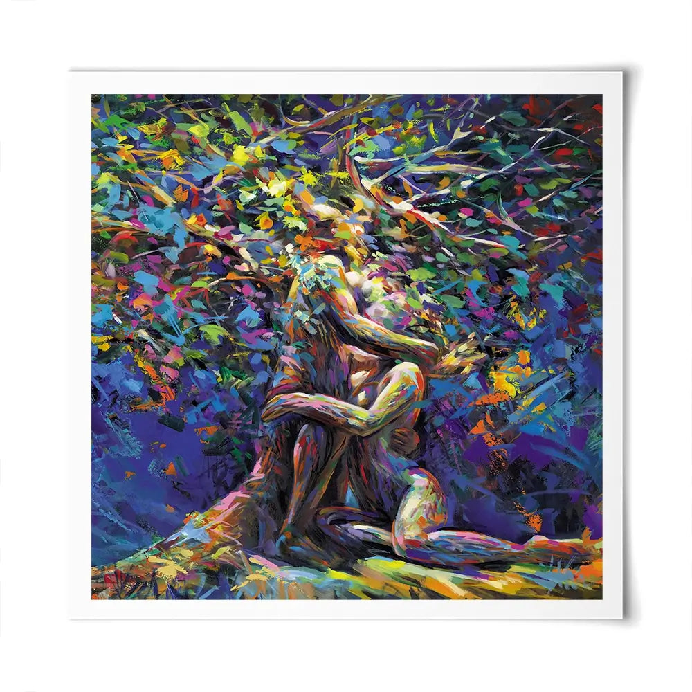 Tree Of Affection Square Art Print Tree Of Affection Square Art Print wall art product Jo Gough
