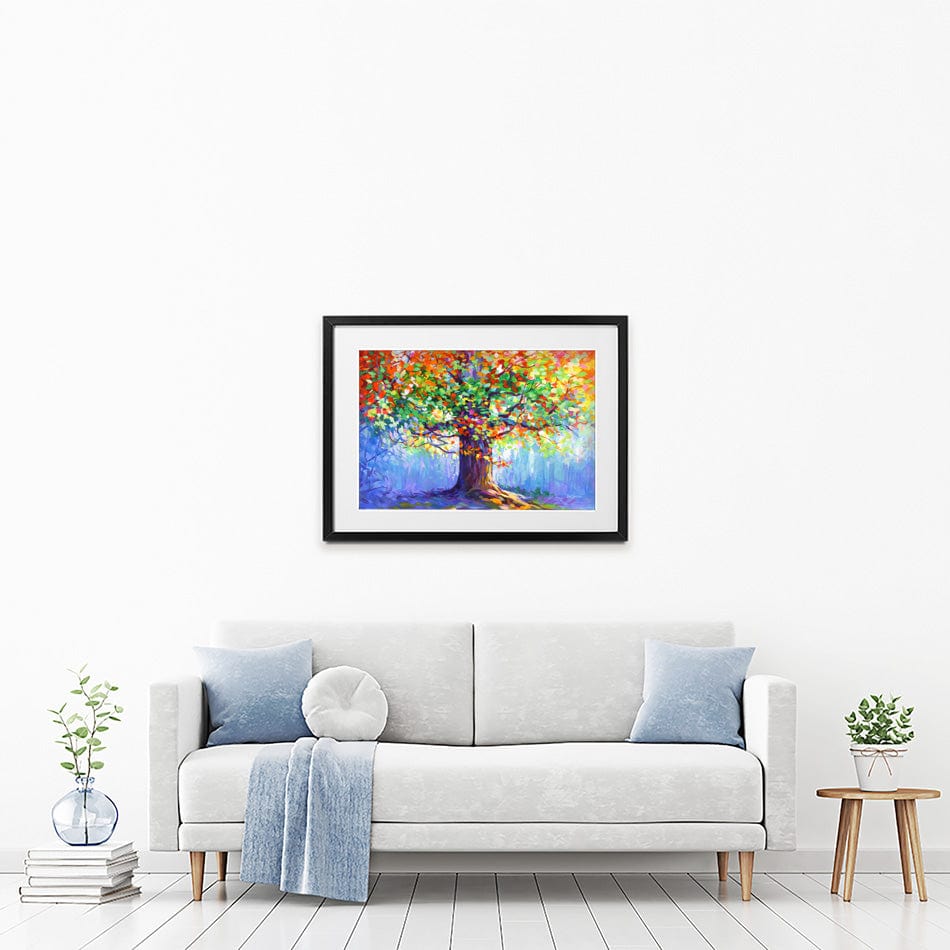 Tree Of Blossoming Romance Framed Art Print wall art product Leon Devenice